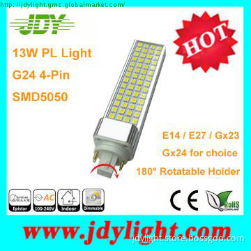 Cold White 4pins 13W Gx24q LED Bulb light 220V with CE RoHS